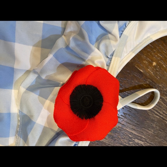 New Janie and Jack Girls one piece swimsuit size 3 flower - Picture 2 of 4